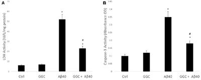 The Precursor to Glutathione (GSH), γ-Glutamylcysteine (GGC), Can Ameliorate Oxidative Damage and Neuroinflammation Induced by Aβ40 Oligomers in Human Astrocytes